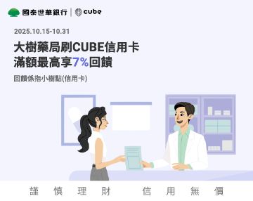 國泰CUBE卡(到2025/10/31)